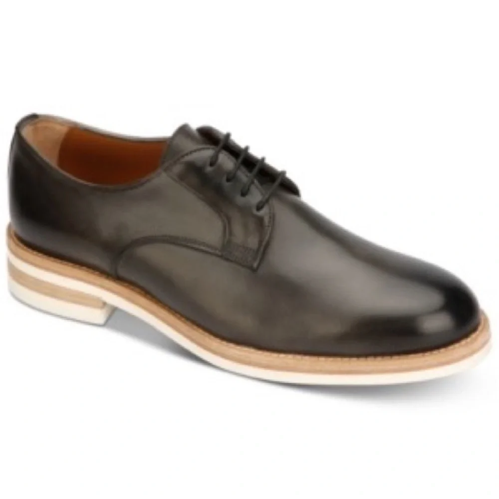 Kenneth Cole New York Men's Timony Leather Oxfords - Grey Size 9.5